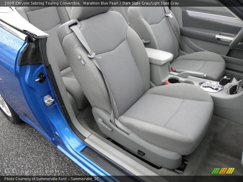 Marathon Blue Pearl / Dark Slate Gray/Light Slate Gray 2008 Chrysler Sebring Touring Convertible