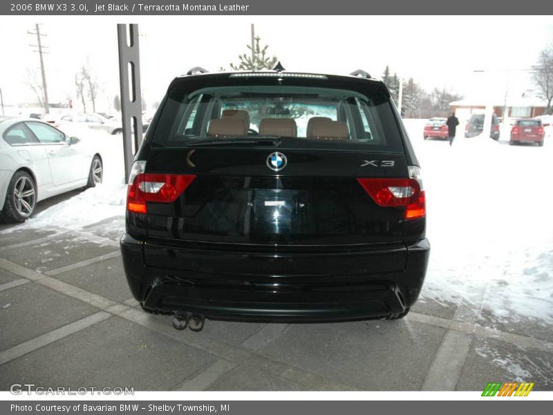 Jet Black / Terracotta Montana Leather 2006 BMW X3 3.0i