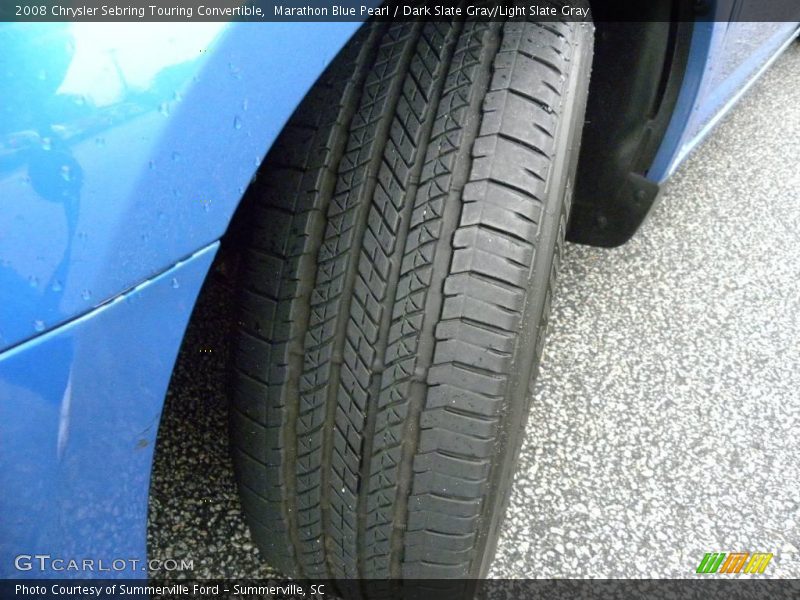 Marathon Blue Pearl / Dark Slate Gray/Light Slate Gray 2008 Chrysler Sebring Touring Convertible