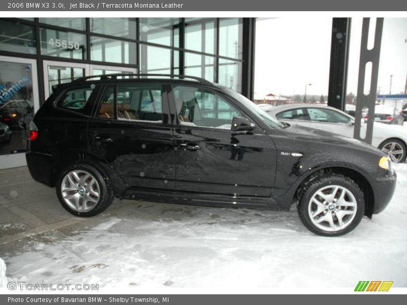 Jet Black / Terracotta Montana Leather 2006 BMW X3 3.0i