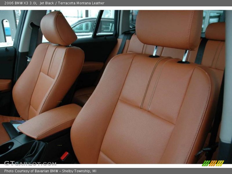 Jet Black / Terracotta Montana Leather 2006 BMW X3 3.0i