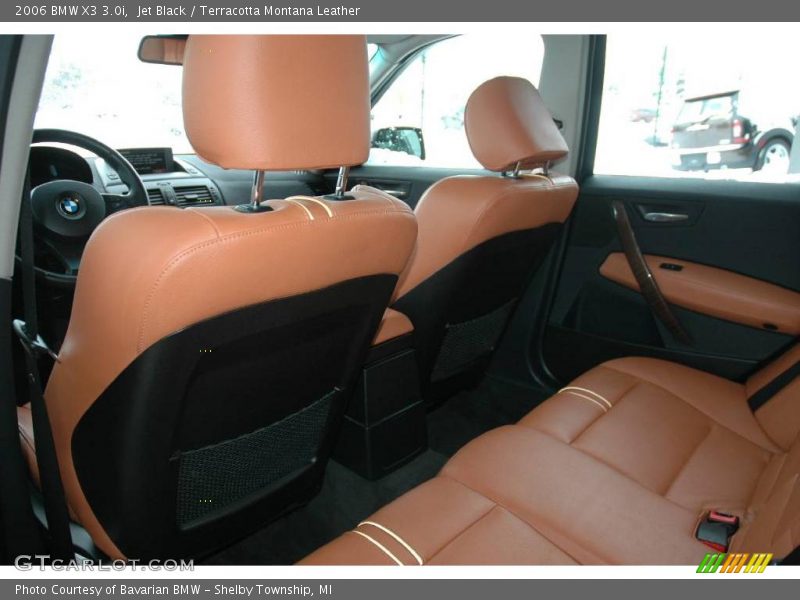 Jet Black / Terracotta Montana Leather 2006 BMW X3 3.0i