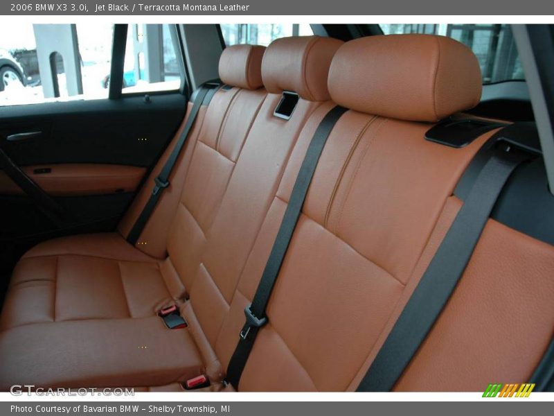 Jet Black / Terracotta Montana Leather 2006 BMW X3 3.0i