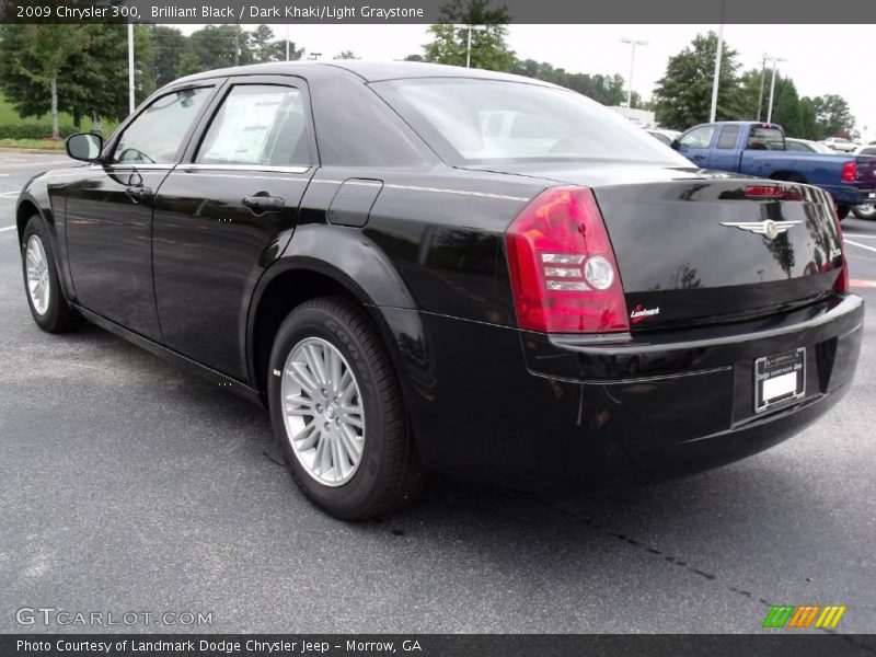 Brilliant Black / Dark Khaki/Light Graystone 2009 Chrysler 300