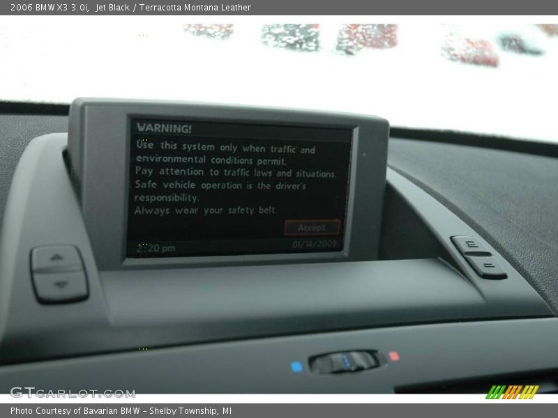 Jet Black / Terracotta Montana Leather 2006 BMW X3 3.0i
