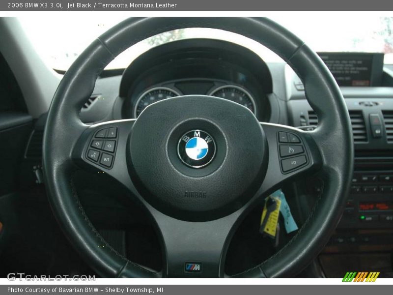 Jet Black / Terracotta Montana Leather 2006 BMW X3 3.0i