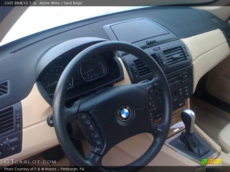 Alpine White / Sand Beige 2005 BMW X3 3.0i