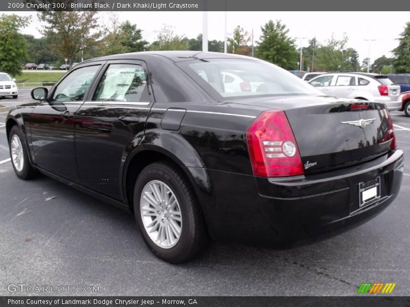 Brilliant Black / Dark Khaki/Light Graystone 2009 Chrysler 300