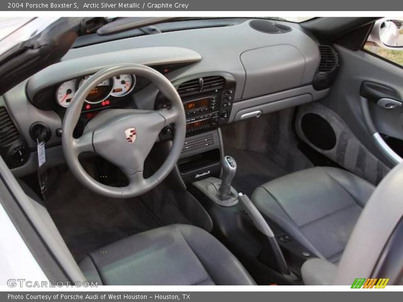 Arctic Silver Metallic / Graphite Grey 2004 Porsche Boxster S