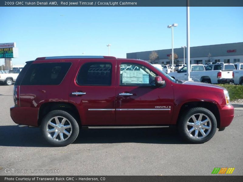Red Jewel Tintcoat / Cocoa/Light Cashmere 2009 GMC Yukon Denali AWD