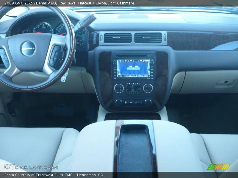 Red Jewel Tintcoat / Cocoa/Light Cashmere 2009 GMC Yukon Denali AWD