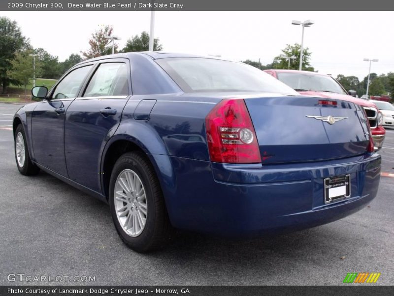 Deep Water Blue Pearl / Dark Slate Gray 2009 Chrysler 300