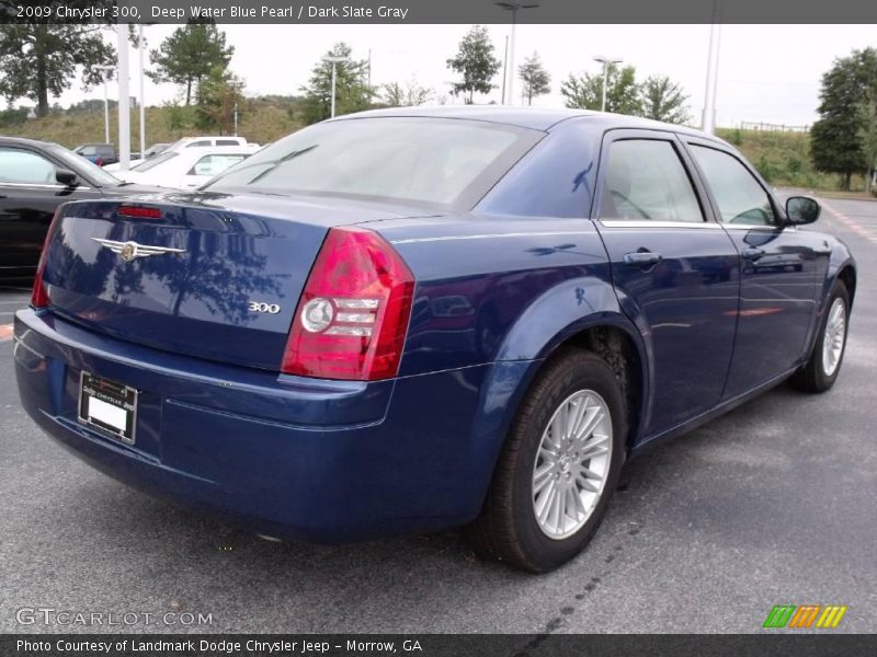 Deep Water Blue Pearl / Dark Slate Gray 2009 Chrysler 300