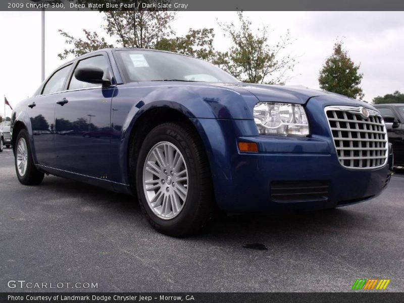 Deep Water Blue Pearl / Dark Slate Gray 2009 Chrysler 300