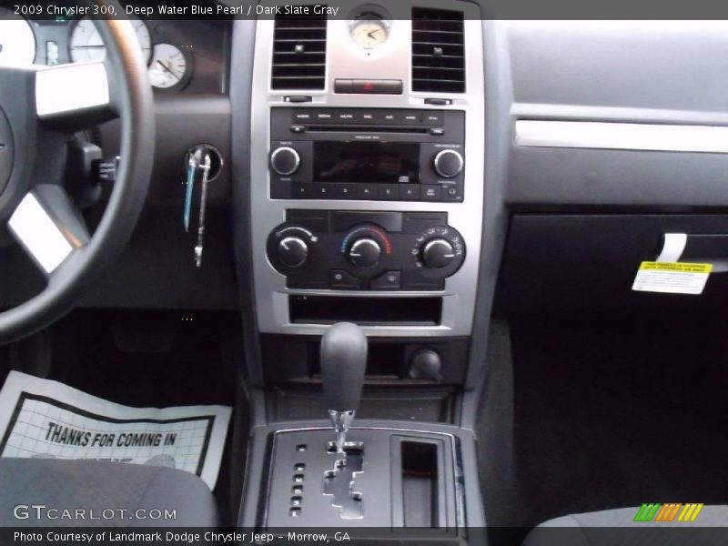 Deep Water Blue Pearl / Dark Slate Gray 2009 Chrysler 300