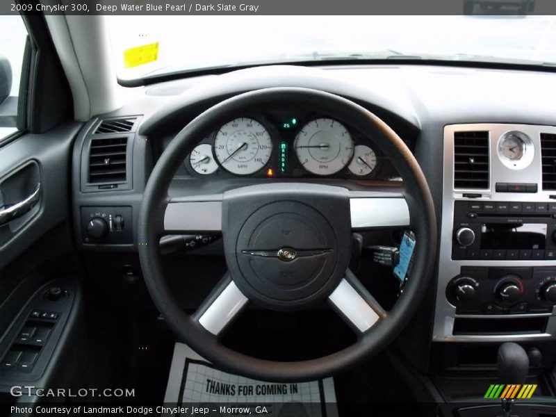 Deep Water Blue Pearl / Dark Slate Gray 2009 Chrysler 300