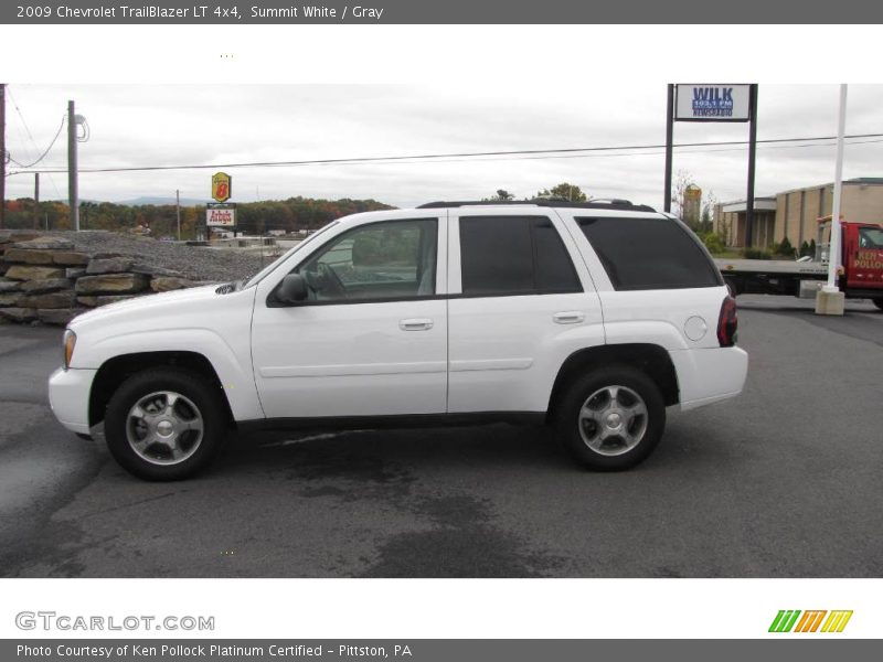 Summit White / Gray 2009 Chevrolet TrailBlazer LT 4x4