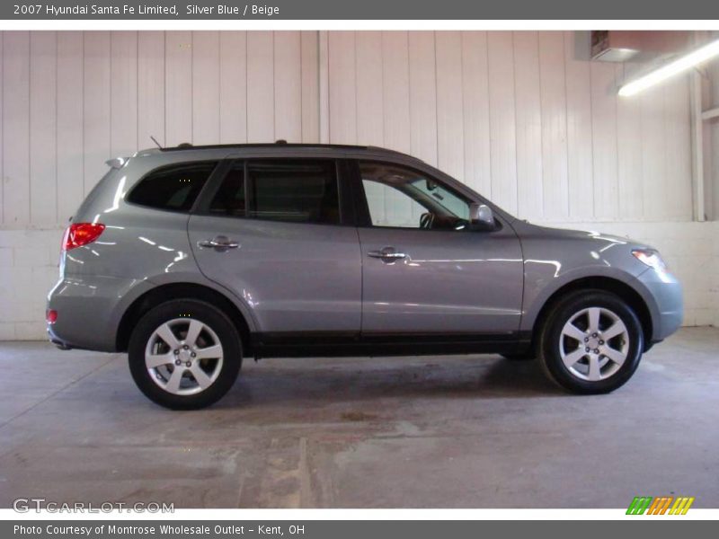 Silver Blue / Beige 2007 Hyundai Santa Fe Limited