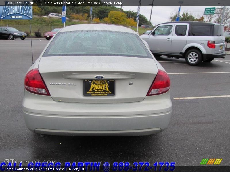 Gold Ash Metallic / Medium/Dark Pebble Beige 2006 Ford Taurus SEL