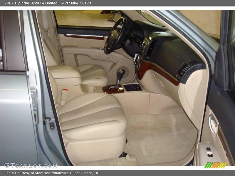 Silver Blue / Beige 2007 Hyundai Santa Fe Limited