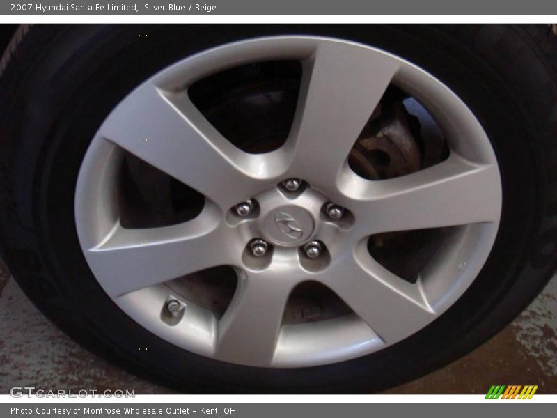 Silver Blue / Beige 2007 Hyundai Santa Fe Limited