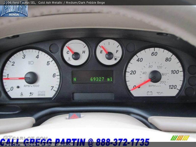 Gold Ash Metallic / Medium/Dark Pebble Beige 2006 Ford Taurus SEL