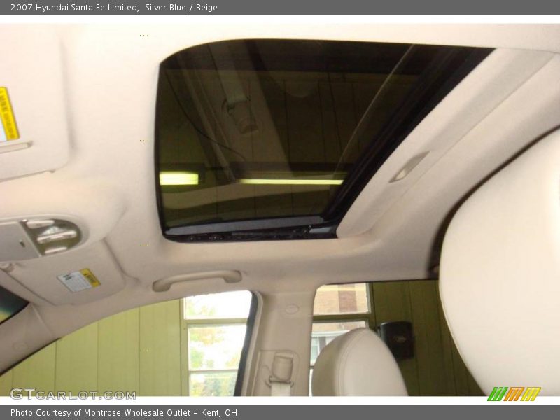 Silver Blue / Beige 2007 Hyundai Santa Fe Limited