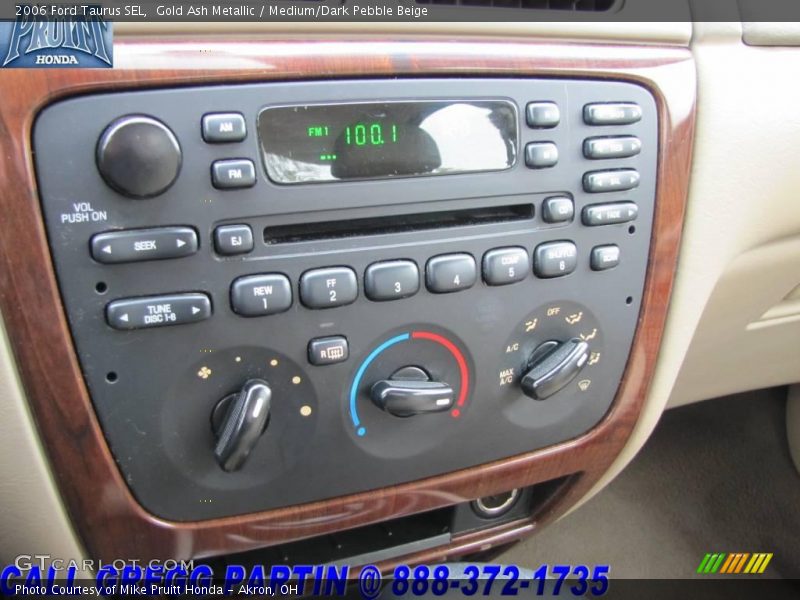 Gold Ash Metallic / Medium/Dark Pebble Beige 2006 Ford Taurus SEL