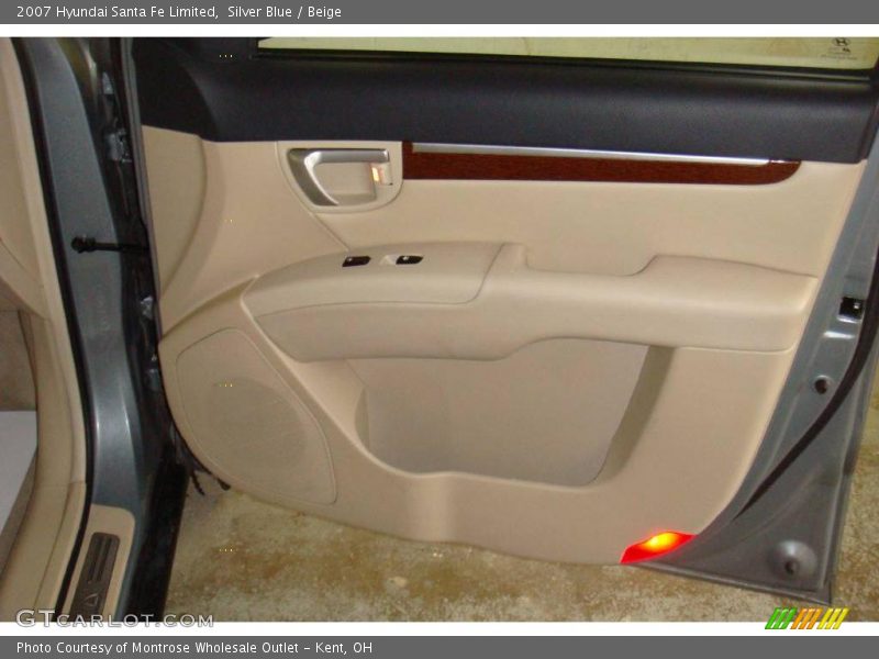 Silver Blue / Beige 2007 Hyundai Santa Fe Limited