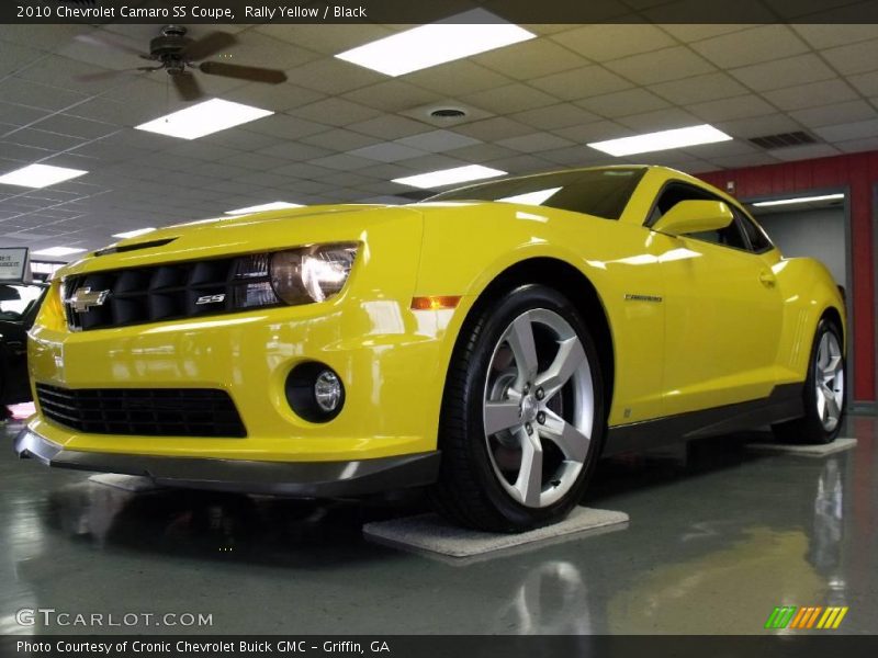 Rally Yellow / Black 2010 Chevrolet Camaro SS Coupe