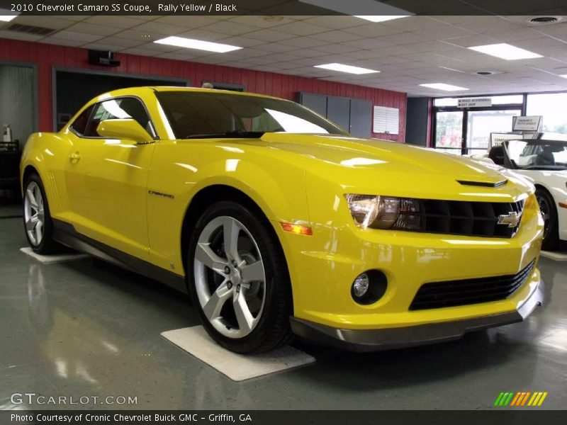 Rally Yellow / Black 2010 Chevrolet Camaro SS Coupe