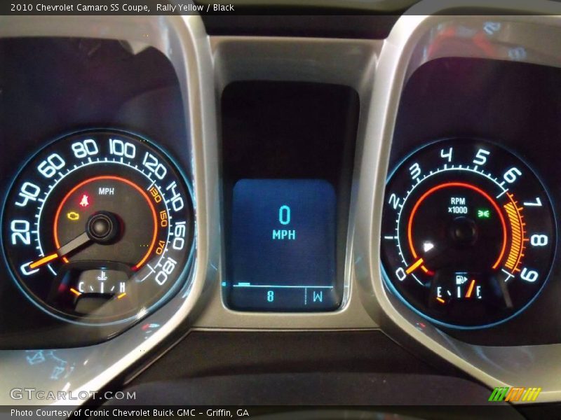 Rally Yellow / Black 2010 Chevrolet Camaro SS Coupe