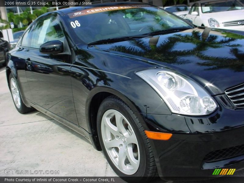 Black Obsidian / Stone 2006 Infiniti G 35 Coupe