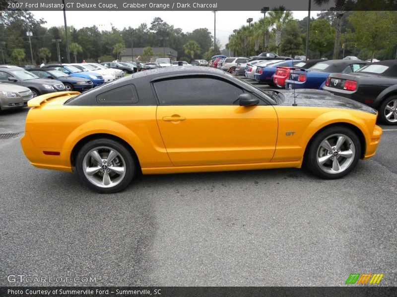 Grabber Orange / Dark Charcoal 2007 Ford Mustang GT Deluxe Coupe