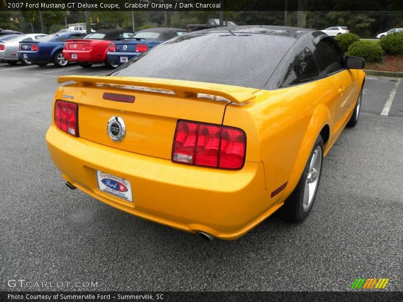 Grabber Orange / Dark Charcoal 2007 Ford Mustang GT Deluxe Coupe