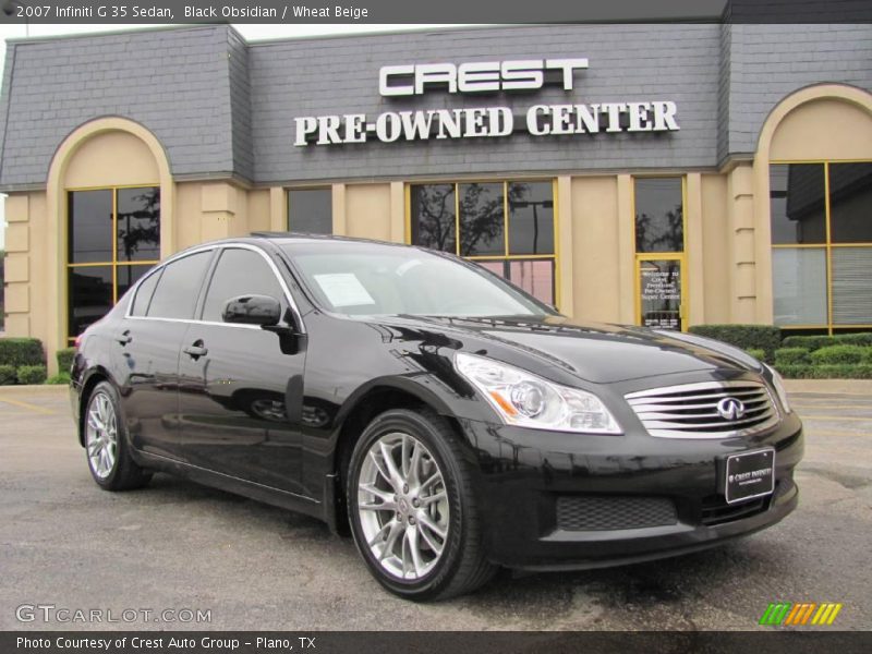 Black Obsidian / Wheat Beige 2007 Infiniti G 35 Sedan