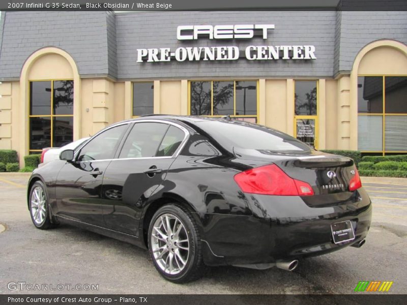Black Obsidian / Wheat Beige 2007 Infiniti G 35 Sedan
