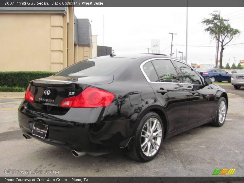 Black Obsidian / Wheat Beige 2007 Infiniti G 35 Sedan