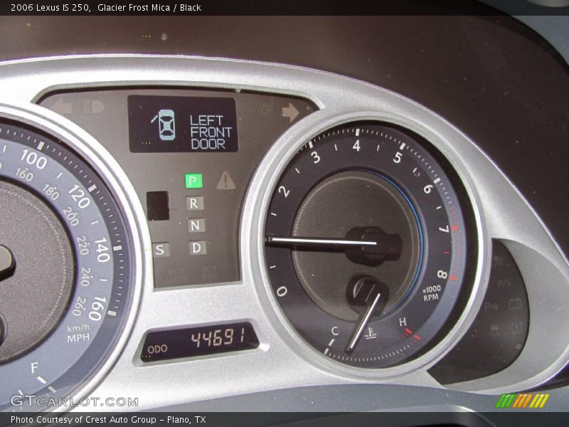 Glacier Frost Mica / Black 2006 Lexus IS 250