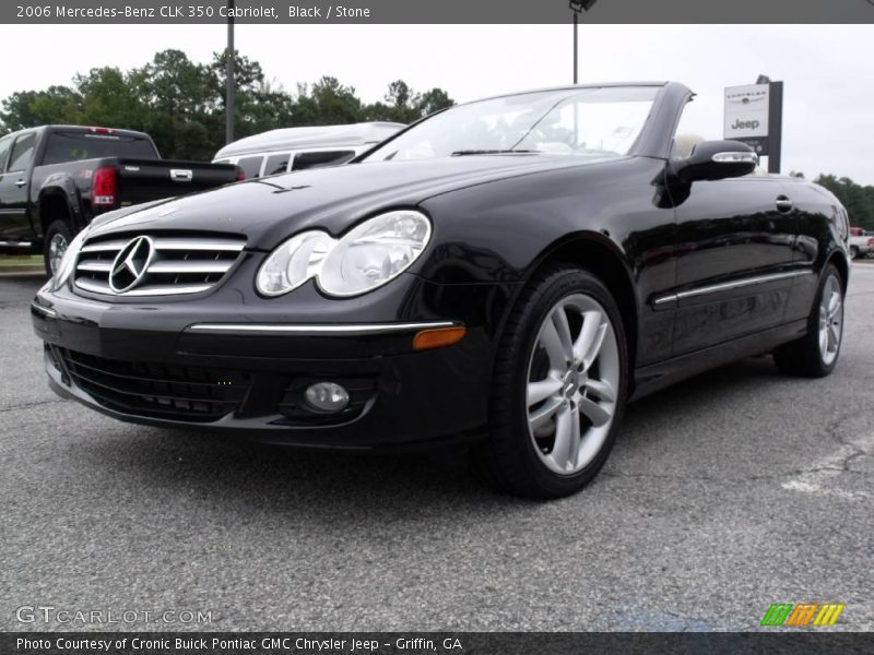Black / Stone 2006 Mercedes-Benz CLK 350 Cabriolet