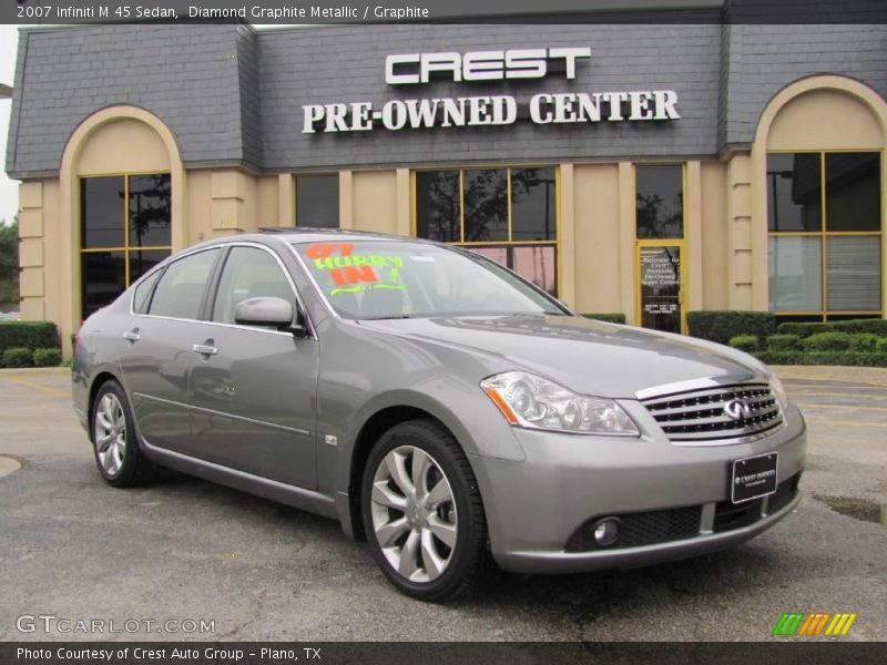 Diamond Graphite Metallic / Graphite 2007 Infiniti M 45 Sedan