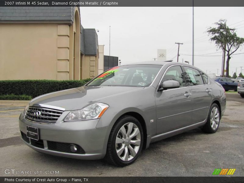 Diamond Graphite Metallic / Graphite 2007 Infiniti M 45 Sedan