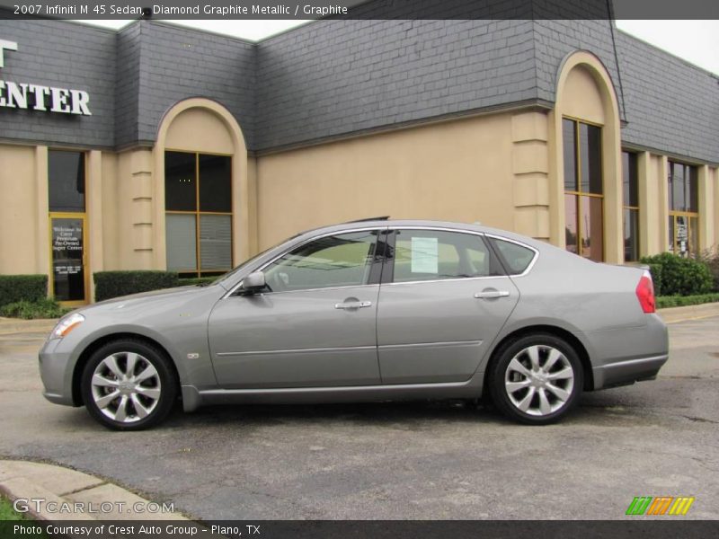 Diamond Graphite Metallic / Graphite 2007 Infiniti M 45 Sedan