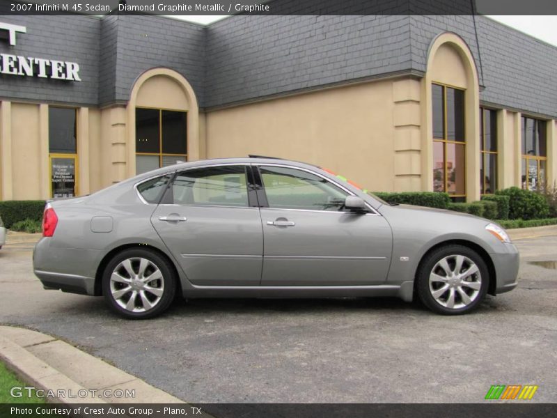 Diamond Graphite Metallic / Graphite 2007 Infiniti M 45 Sedan