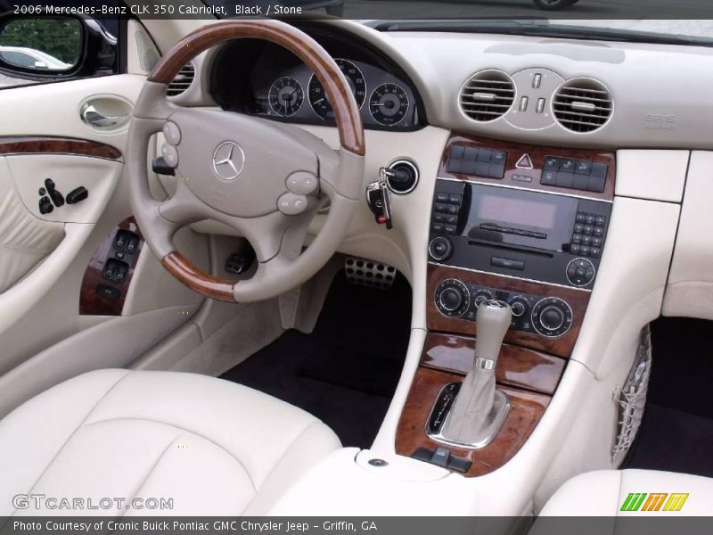 Black / Stone 2006 Mercedes-Benz CLK 350 Cabriolet