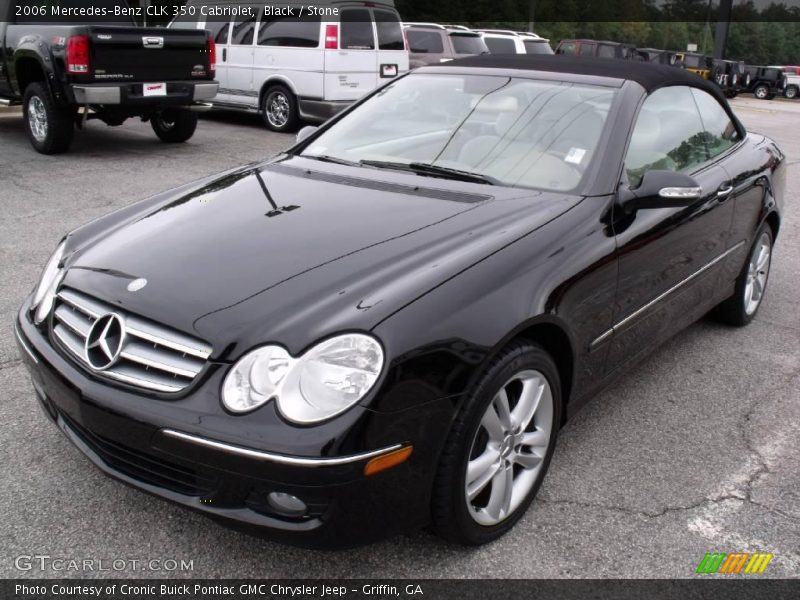 Black / Stone 2006 Mercedes-Benz CLK 350 Cabriolet