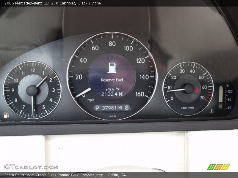 Black / Stone 2006 Mercedes-Benz CLK 350 Cabriolet