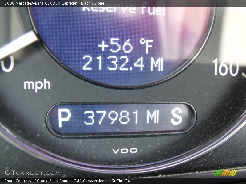 Black / Stone 2006 Mercedes-Benz CLK 350 Cabriolet