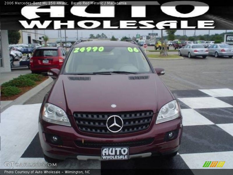 Barolo Red Metallic / Macadamia 2006 Mercedes-Benz ML 350 4Matic