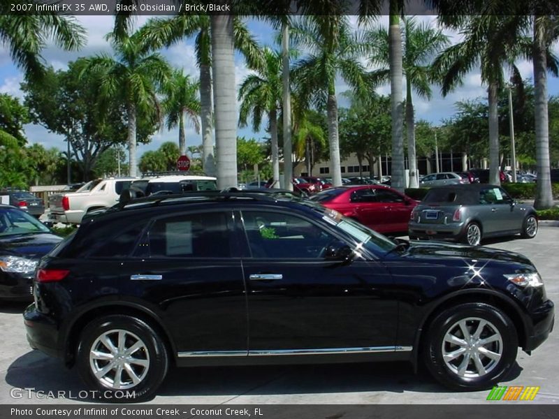 Black Obsidian / Brick/Black 2007 Infiniti FX 35 AWD